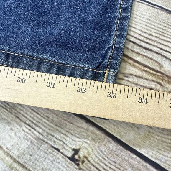 True Religion Jeans Mens 33x33 Blue Ricky Relaxed Straight Light Wash Denim - Picture 14 of 16